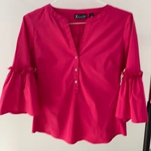 SALE TODAY!! Fuchsia Pink lady’s blouse with bell flair sleeves